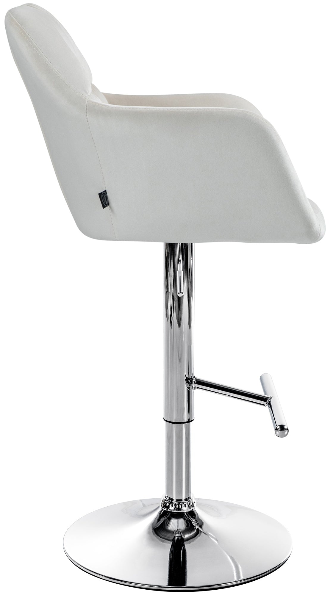 Barhocker Natoma Samt chrom – Ansicht 4