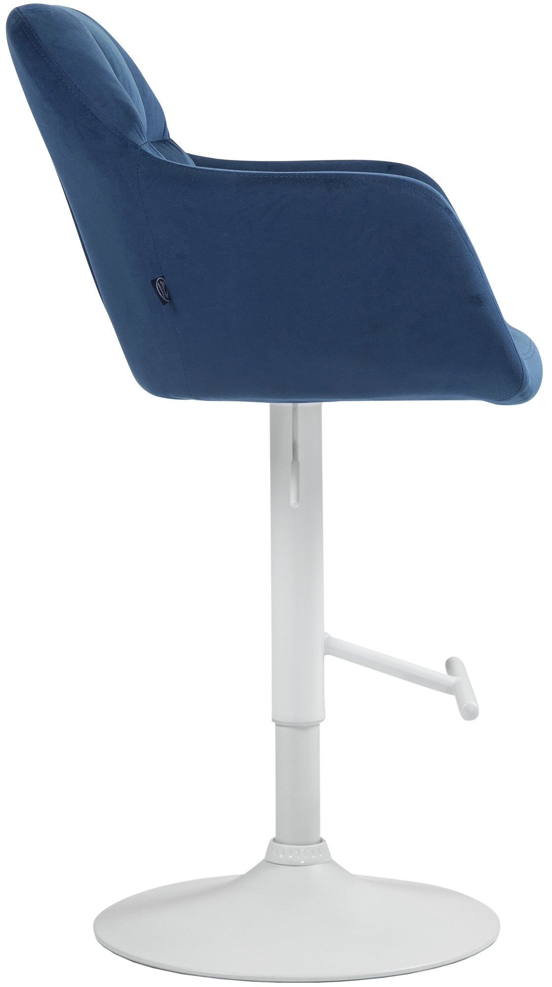 Barhocker Natoma Samt weiß – Ansicht 12