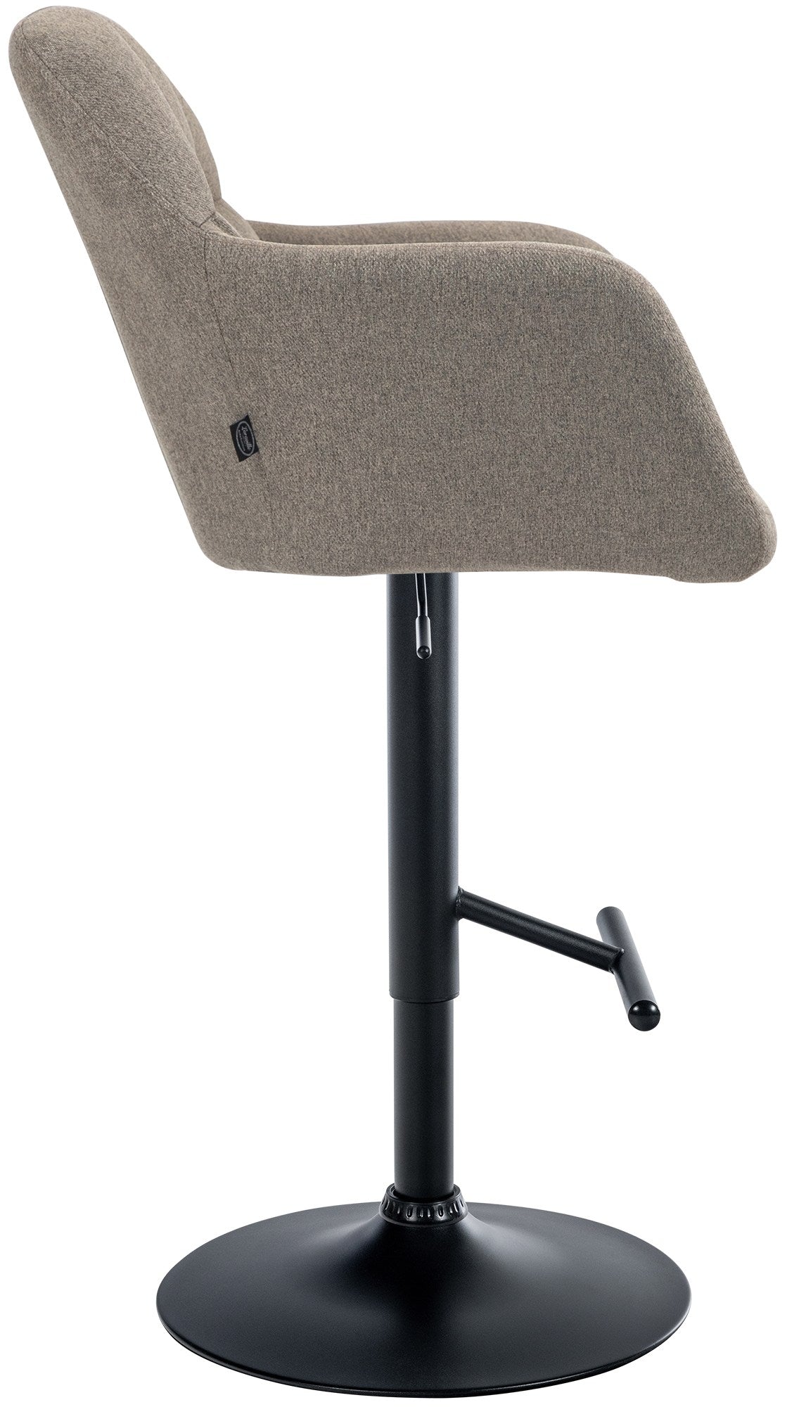 Barhocker Natoma Stoff schwarz – Ansicht 12