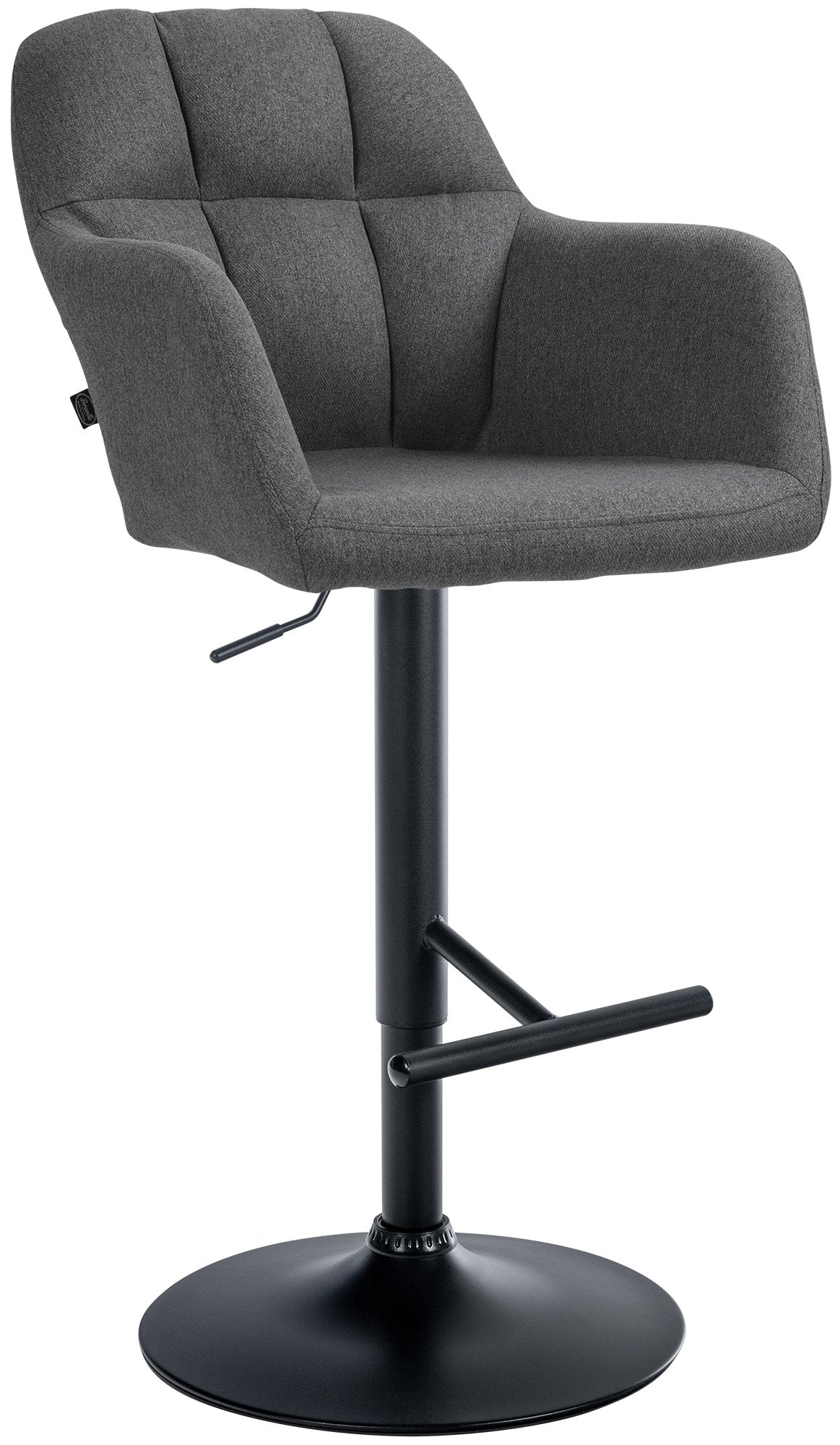 Barhocker Natoma Stoff schwarz – Ansicht 17