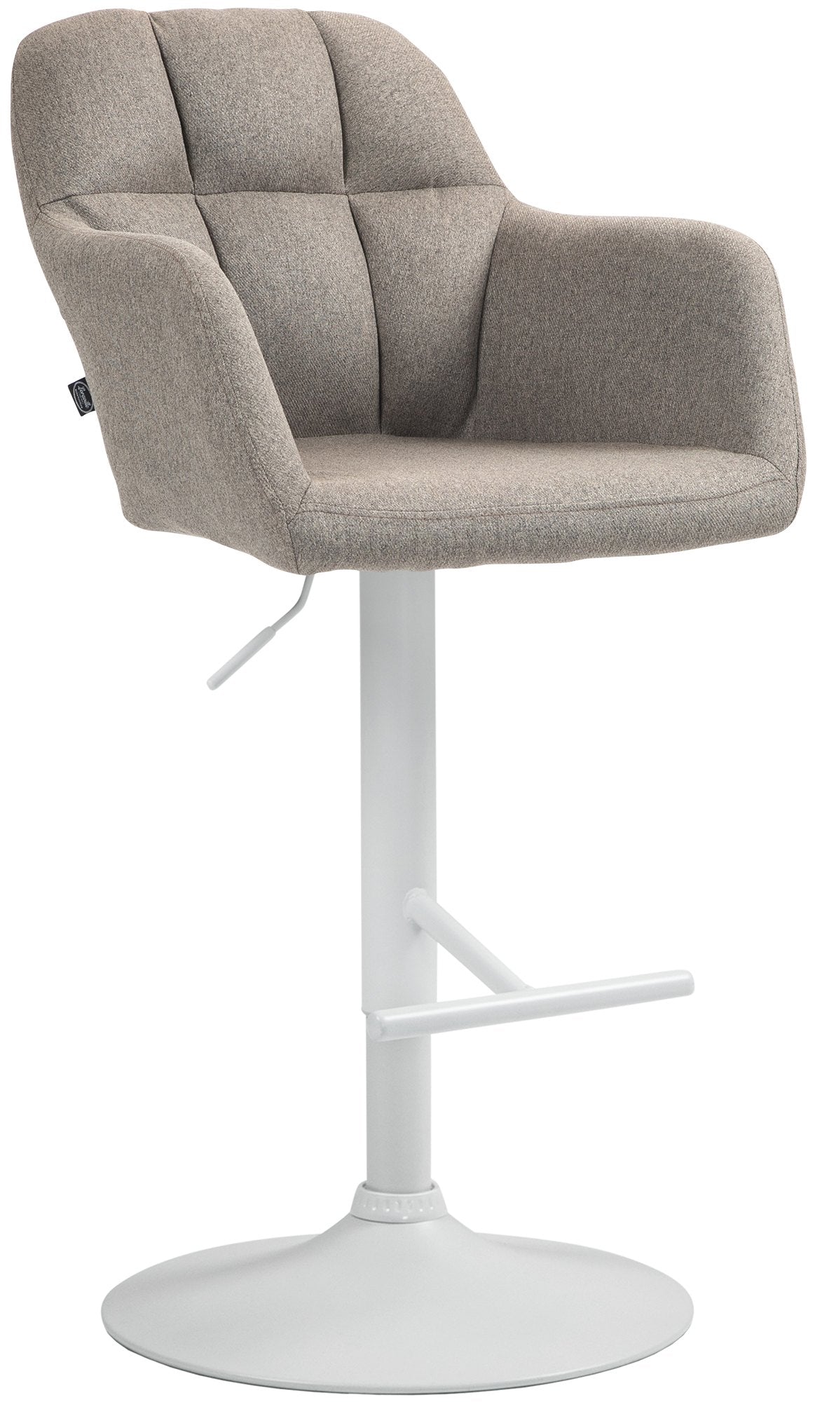 Barhocker Natoma Stoff weiß – Ansicht 9