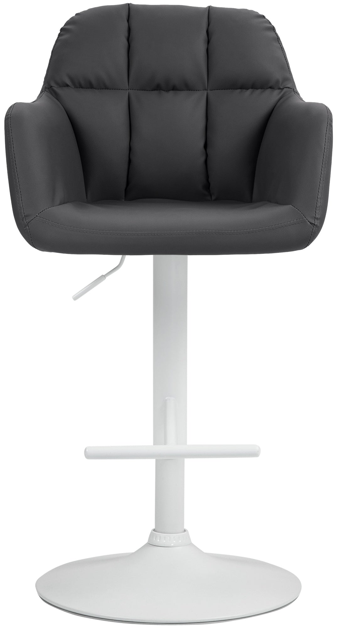 Barhocker Natoma Kunstleder weiß – Ansicht 3