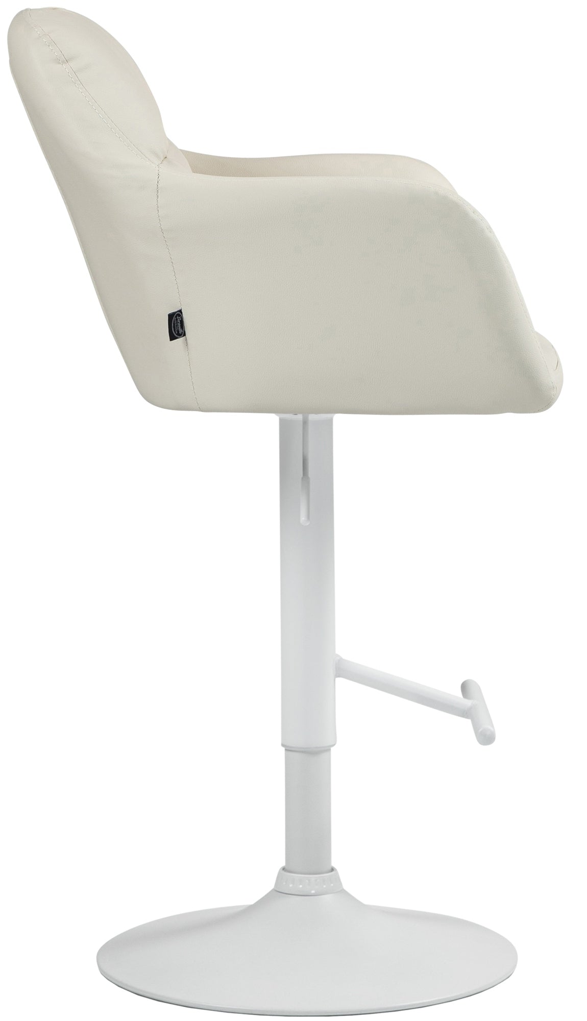 Barhocker Natoma Kunstleder weiß – Ansicht 12