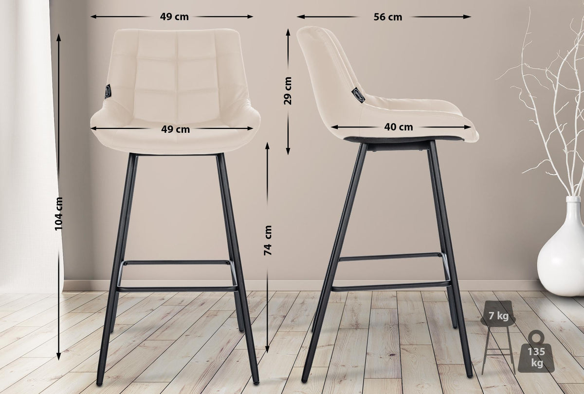 Barhocker Weston Kunstleder – Ansicht 12