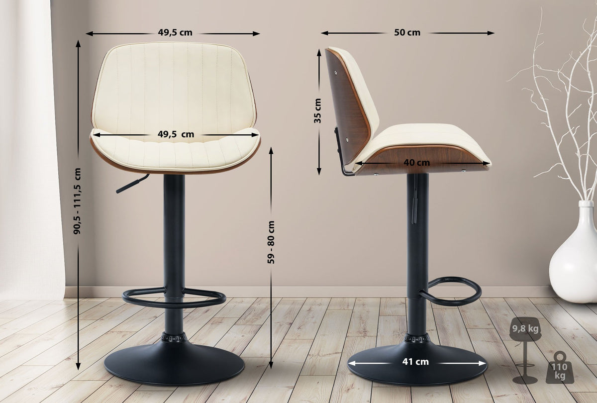 2er Set Barhocker Nova Kunstleder – Ansicht 2