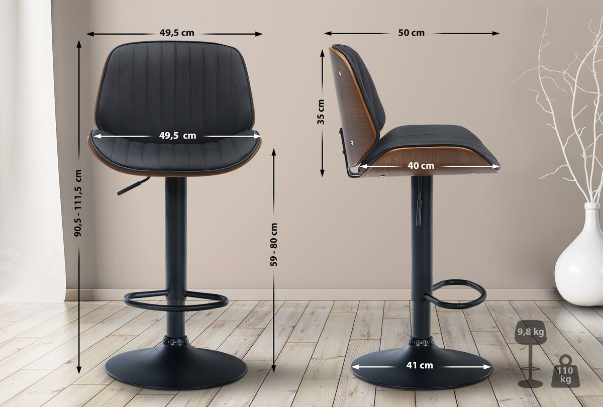 2er Set Barhocker Nova Kunstleder – Ansicht 9