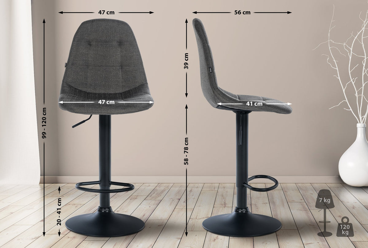 Barhocker Elmore Stoff B – Ansicht 16