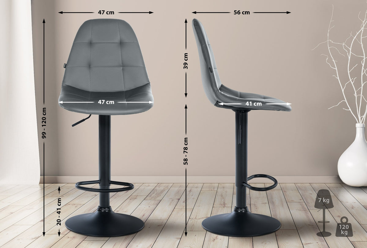 Barhocker Elmore Kunstleder B – Ansicht 16