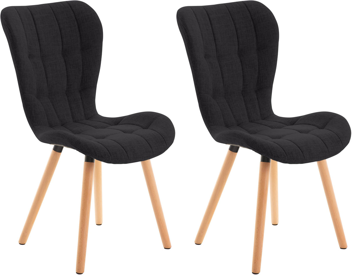 2er Set Stuhl Elda Stoff