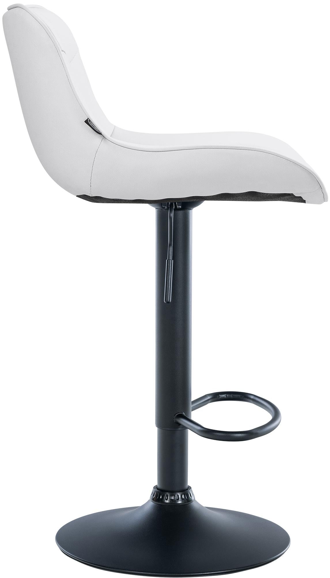 Barhocker Vonore Kunstleder schwarz – Ansicht 4