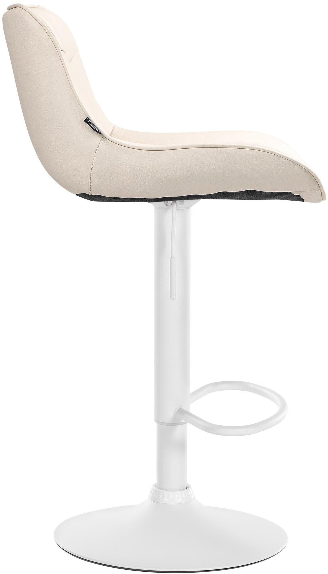 Barhocker Vonore Kunstleder weiß – Ansicht 12