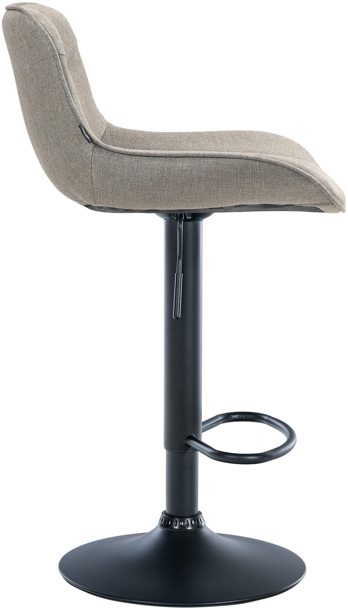 Barhocker Vonore Stoff schwarz – Ansicht 4