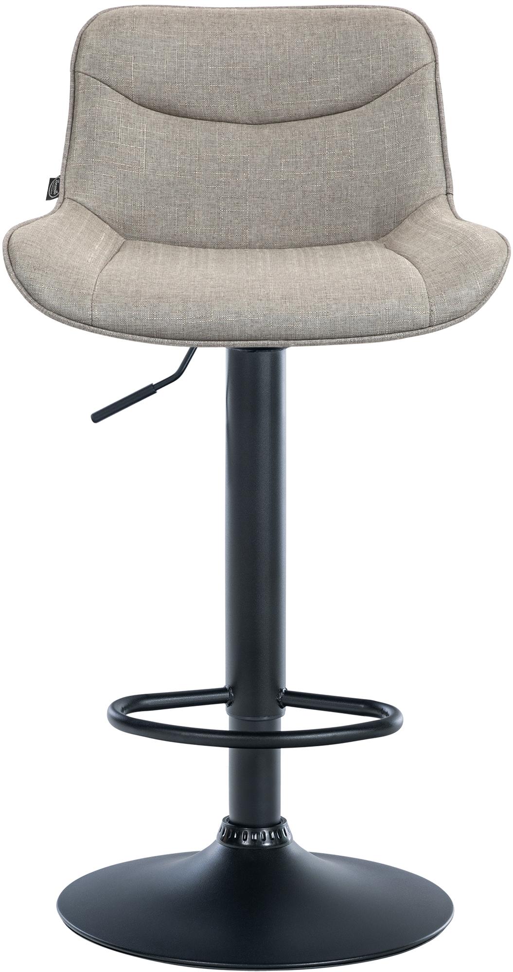 Barhocker Vonore Stoff schwarz – Ansicht 3