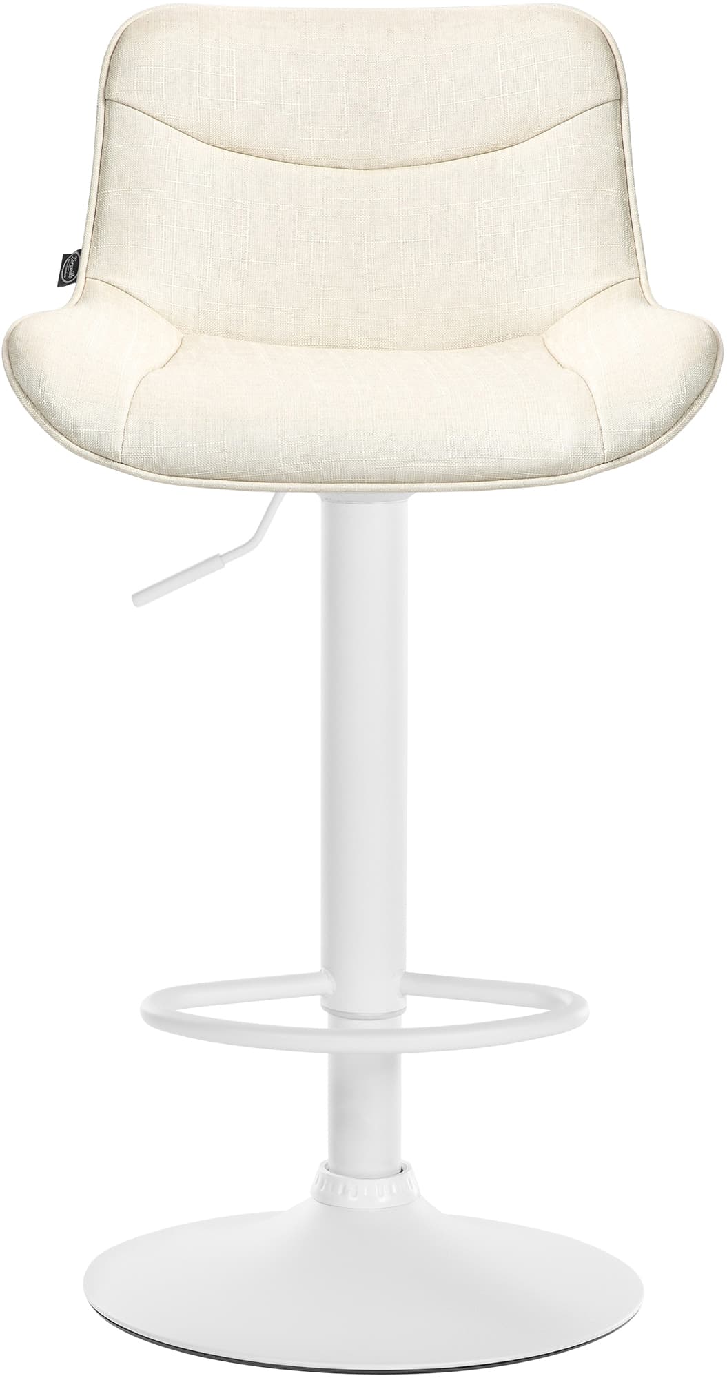 Barhocker Vonore Stoff weiß – Ansicht 11