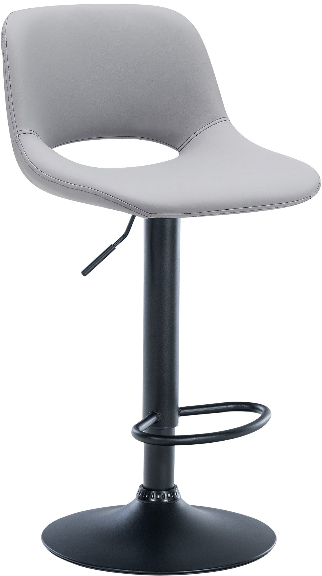 Barhocker Camden Kunstleder schwarz – Ansicht 7