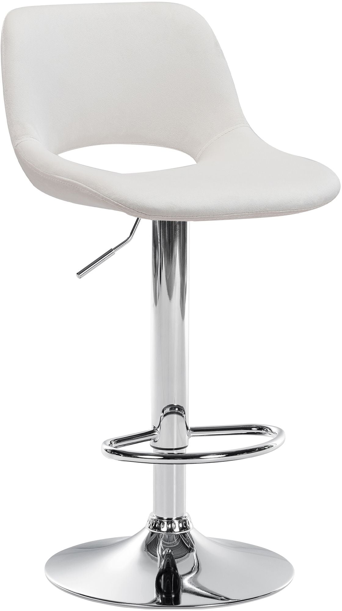 Barhocker Camden Samt chrom
