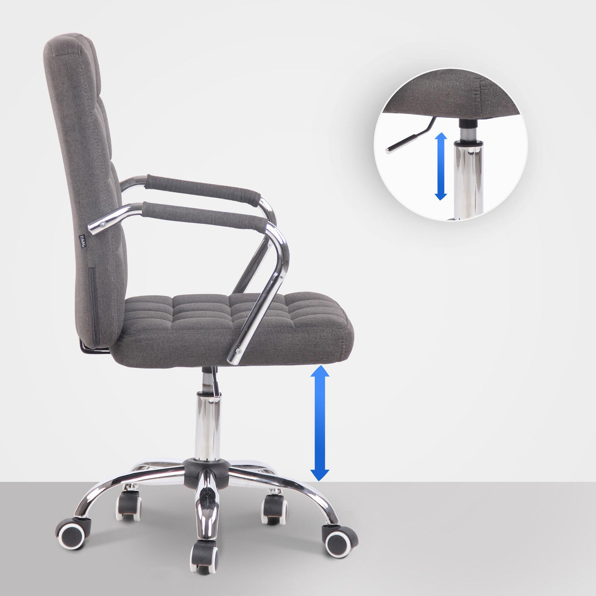 Bürostuhl Terni Stoff – Ansicht 4