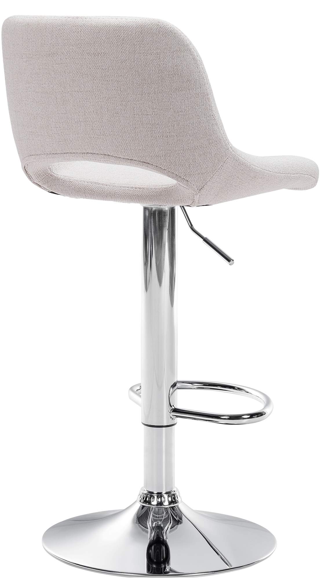 2er Set Barhocker Camden Stoff chrom – Ansicht 3