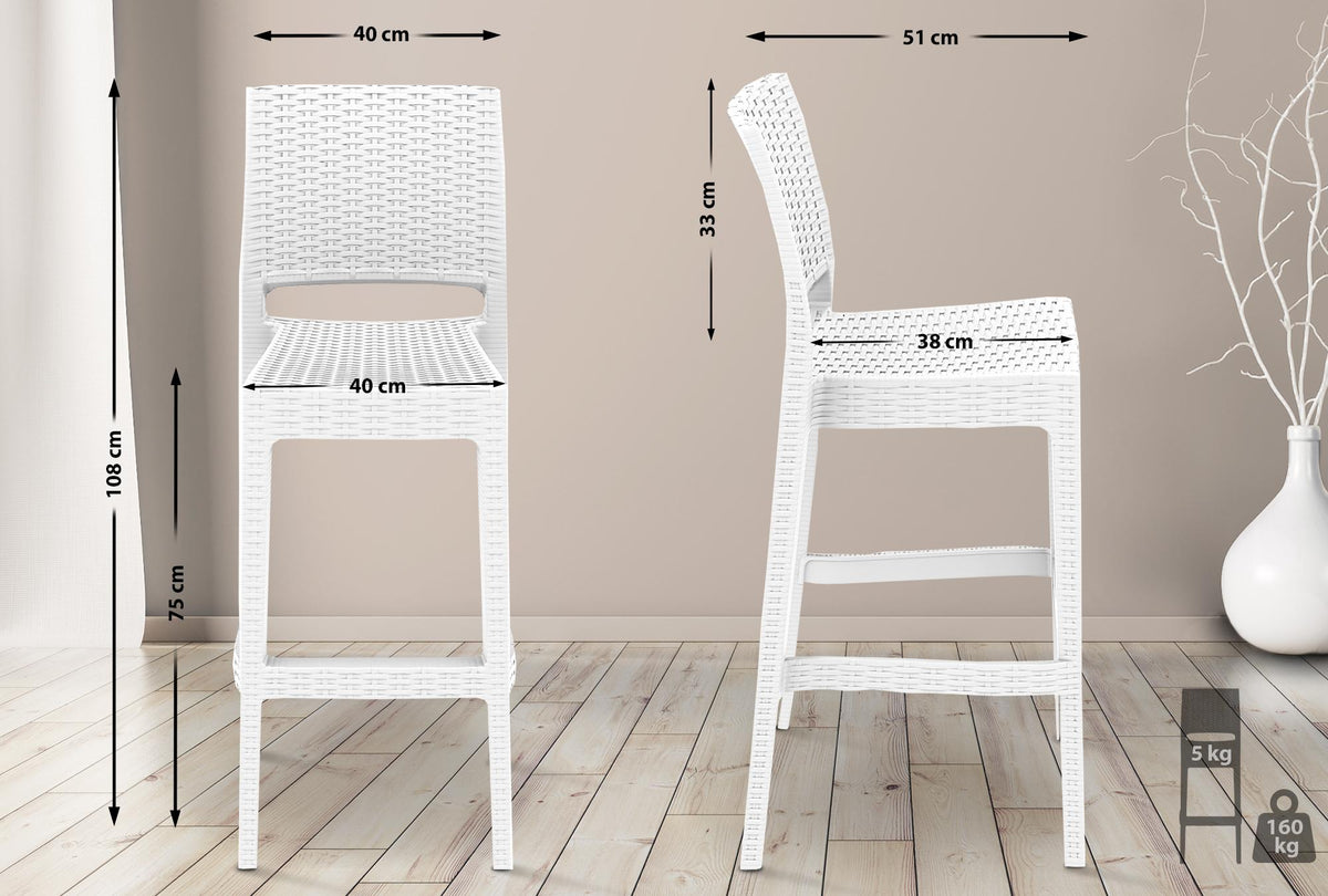 4er Set Barhocker Jamaica – Ansicht 11