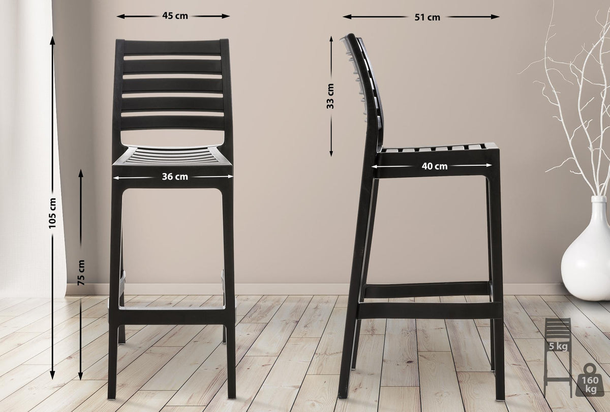 4er Set Barhocker Ares – Ansicht 2