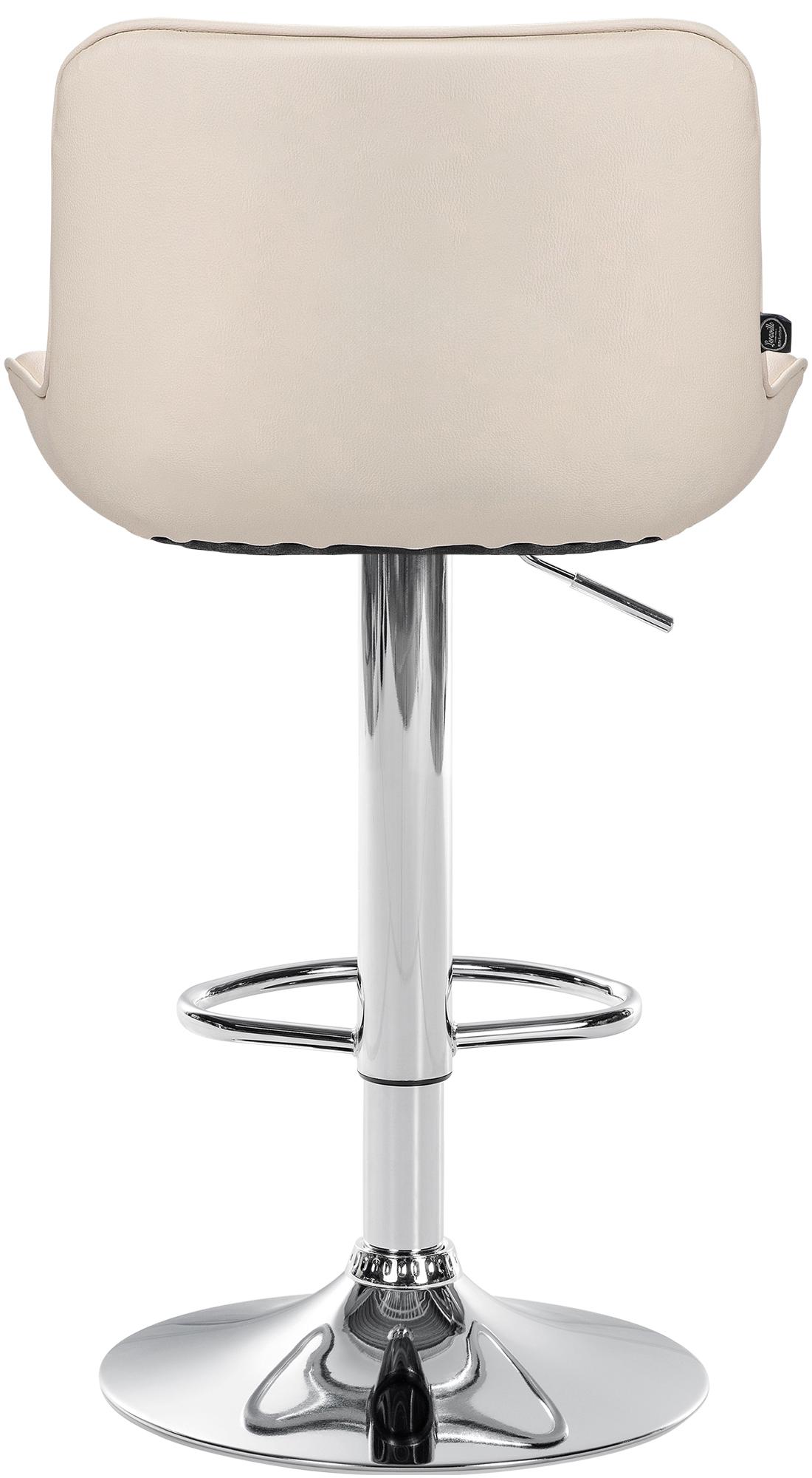 2er Set Barhocker Vonore Kunstleder chrom – Ansicht 14