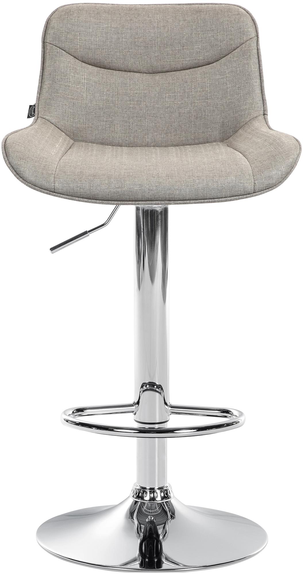 2er Set Barhocker Vonore Stoff chrom – Ansicht 3