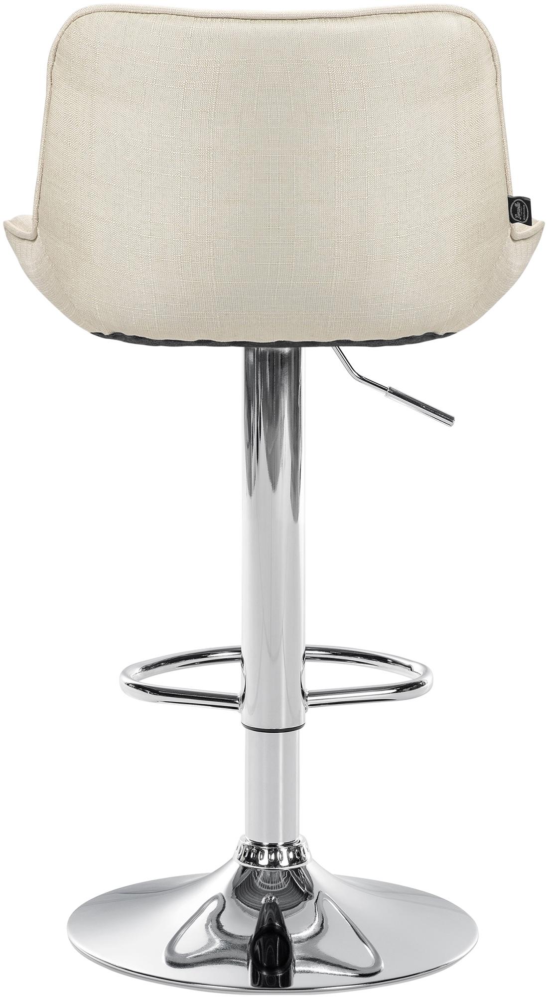 2er Set Barhocker Vonore Stoff chrom – Ansicht 14