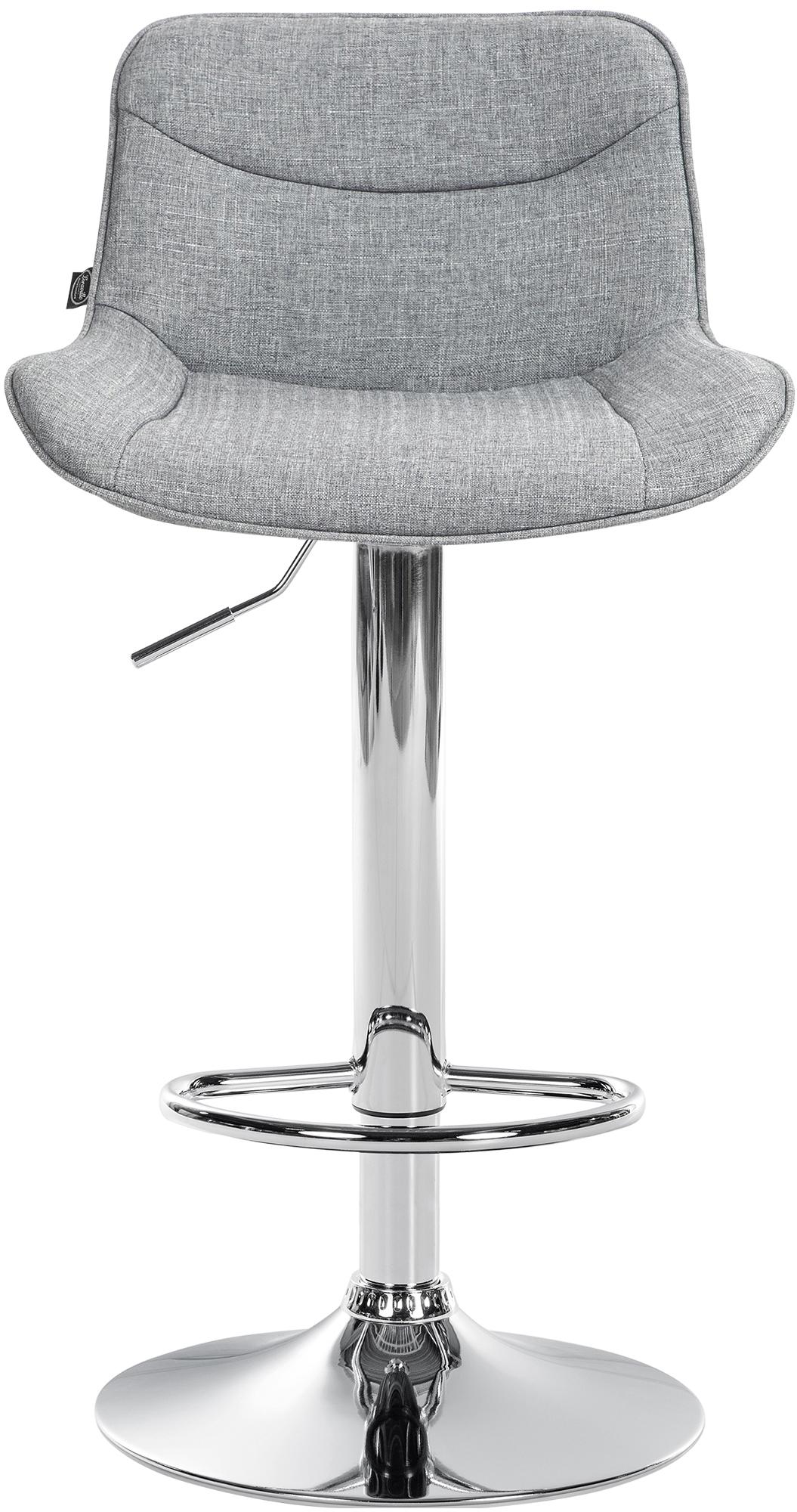 2er Set Barhocker Vonore Stoff chrom – Ansicht 19