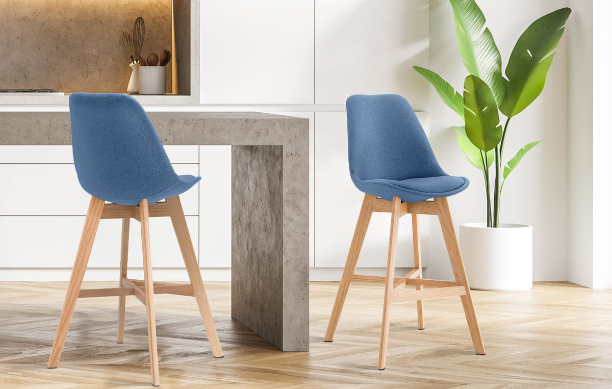 2er Set Barhocker Cannes Stoff natura – Ansicht 3