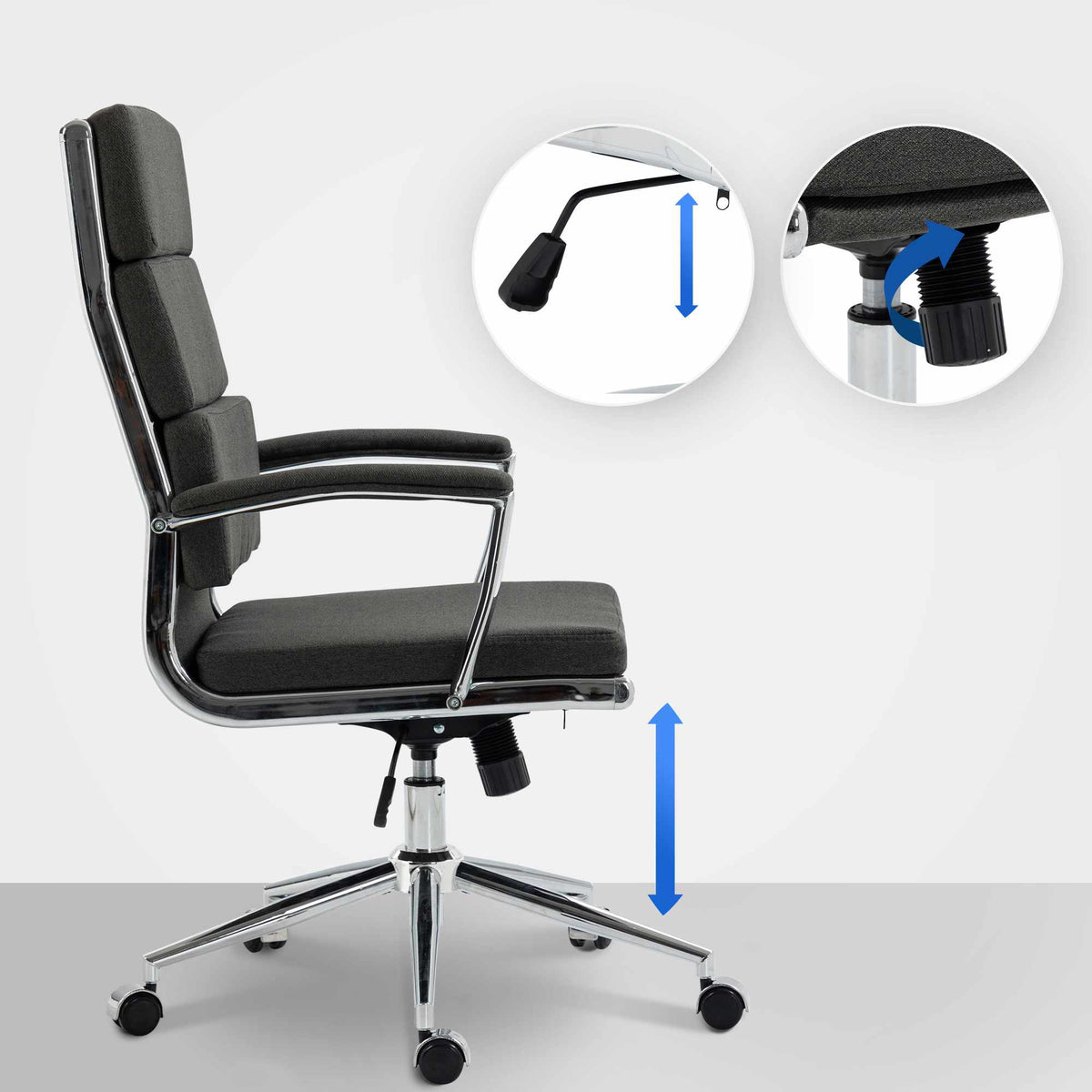 Bürostuhl Cleveland Stoff – Ansicht 3
