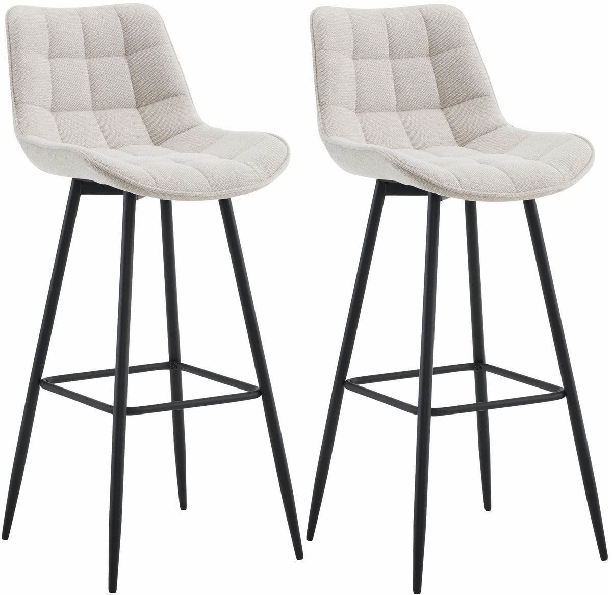 2er Set Barhocker Dartford Stoff