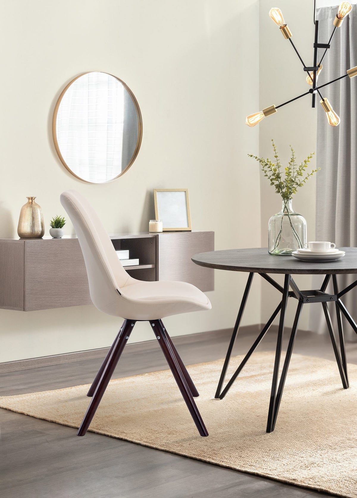 Besucherstuhl Laval Cappuccino Rund – Ansicht 10
