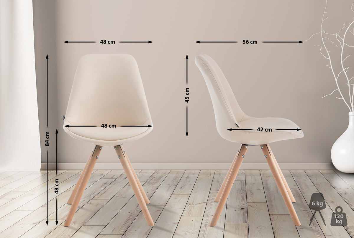 Besucherstuhl Laval Natura Rund – Ansicht 11