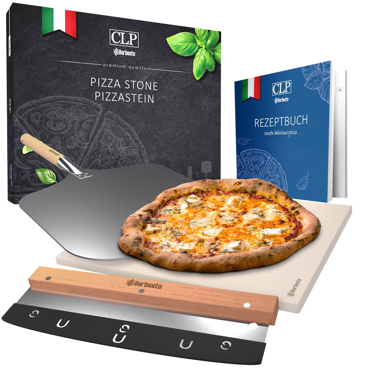 Pizzastein Set 2