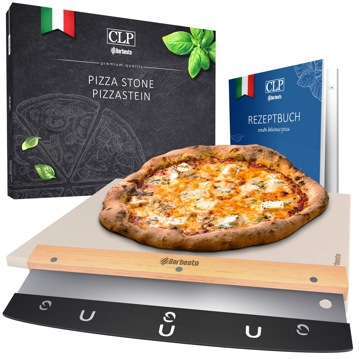 Pizzastein Set 3