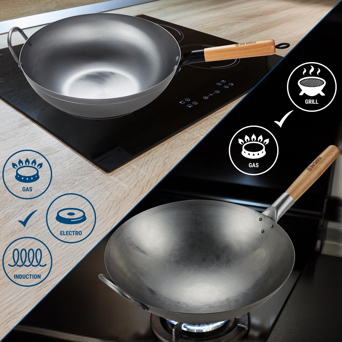 Wok Set Flach – Ansicht 7