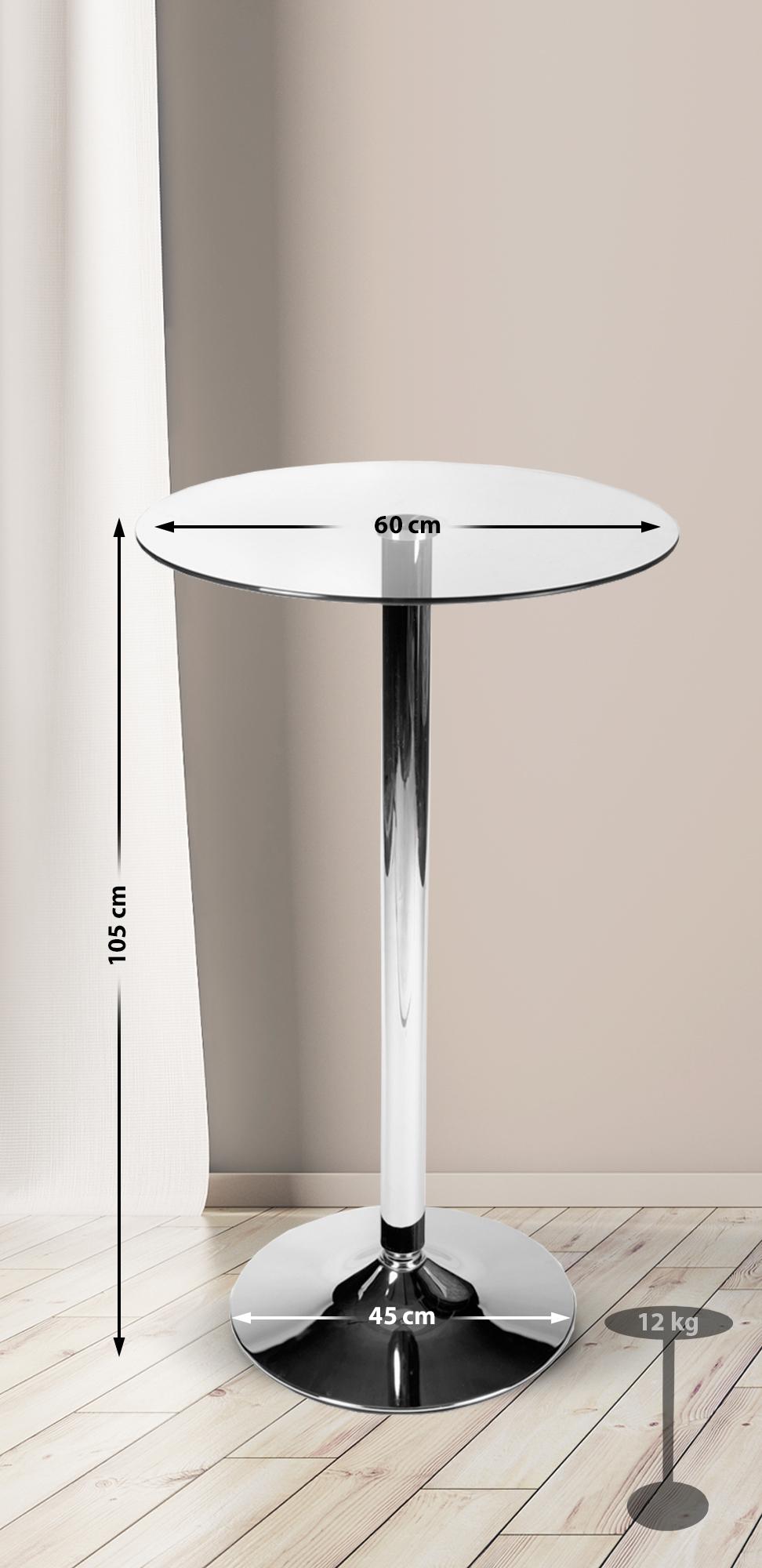 Glastisch rund 105 cm – Ansicht 2