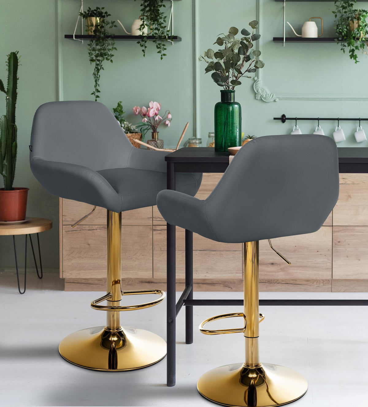 Barhocker Braga Gold Kunstleder – Ansicht 10