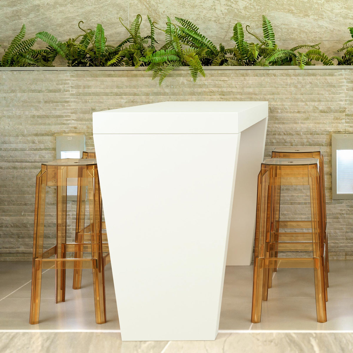 2er Set Barhocker Fox, transparent – Ansicht 3