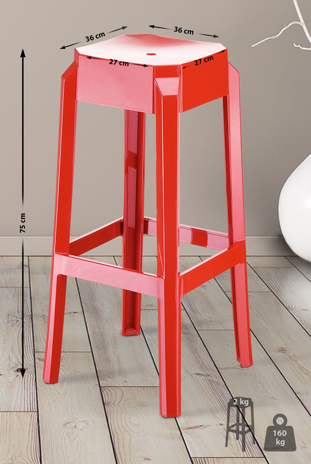 2er Set Barhocker Fox – Ansicht 16
