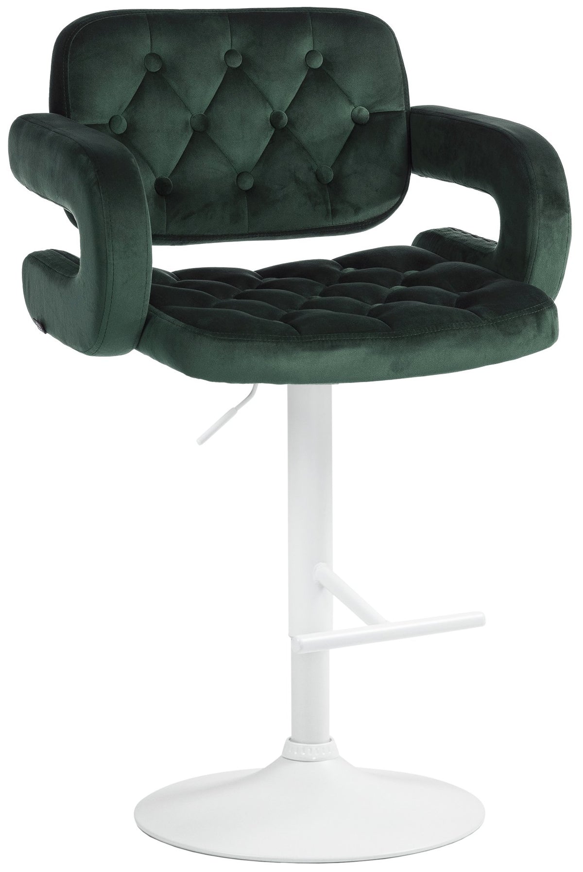 Barhocker Dublin Samt weiß