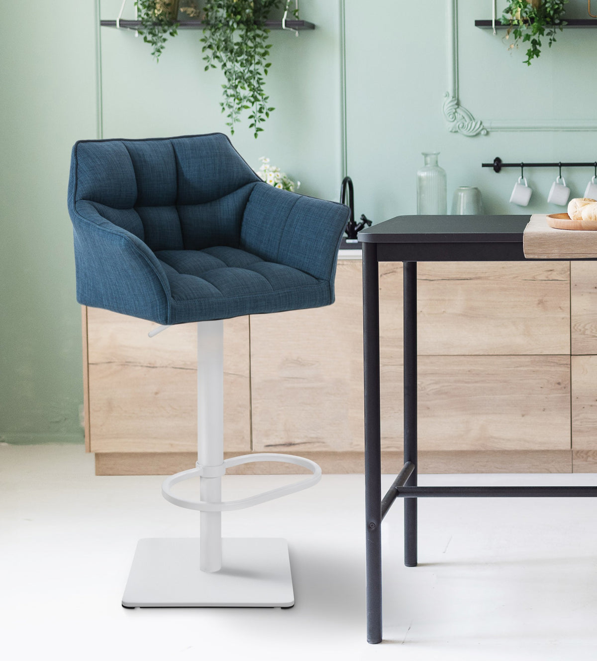 Barhocker Damaso W Stoff – Ansicht 2