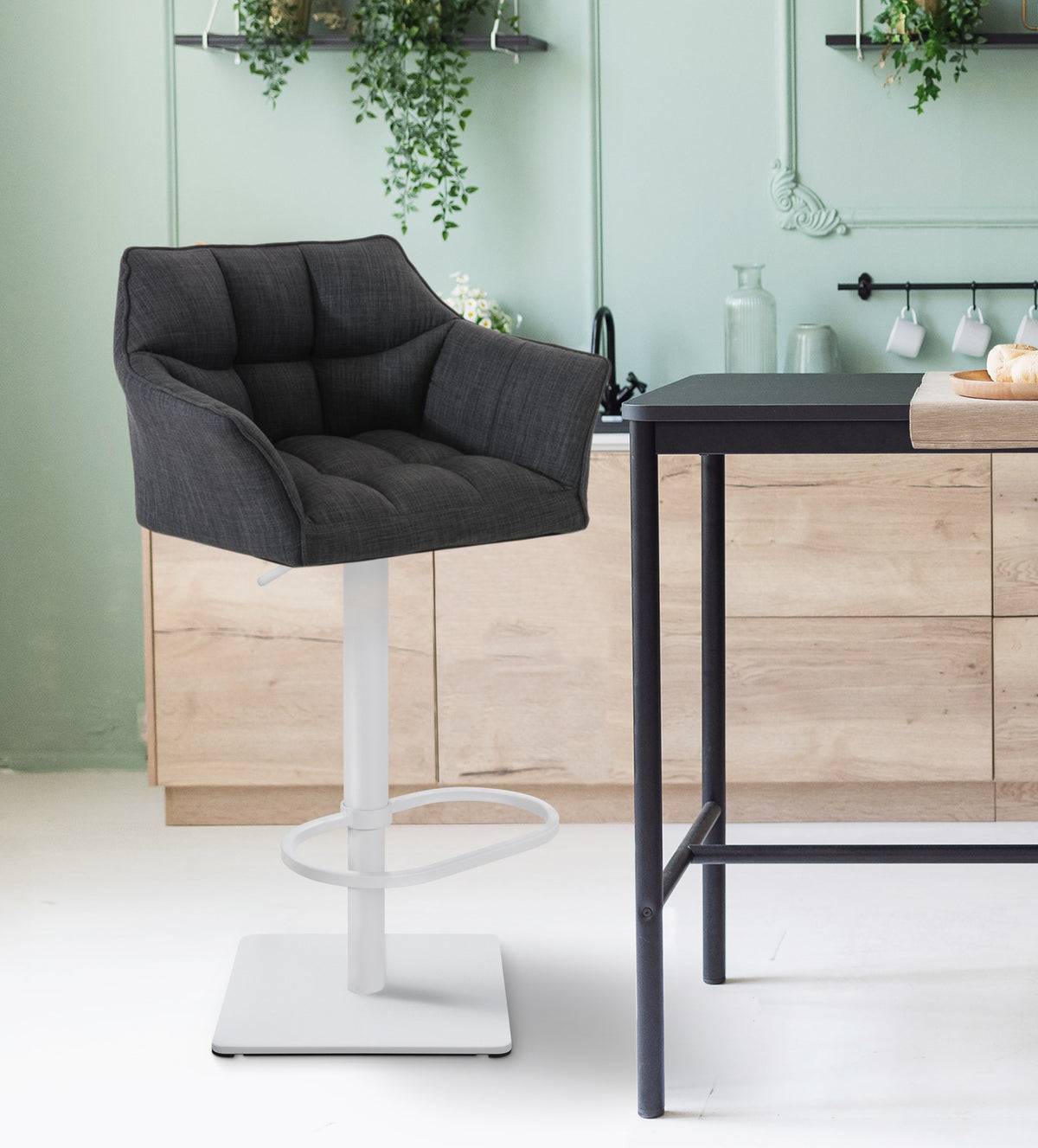 Barhocker Damaso W Stoff – Ansicht 20