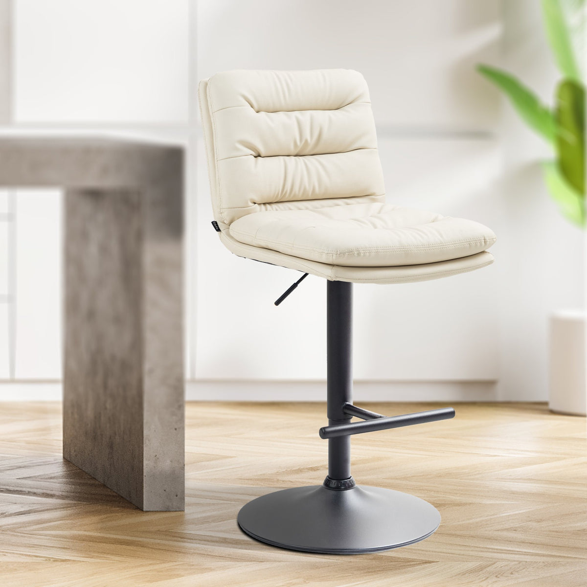 Barhocker Damar Kunstleder schwarz – Ansicht 14
