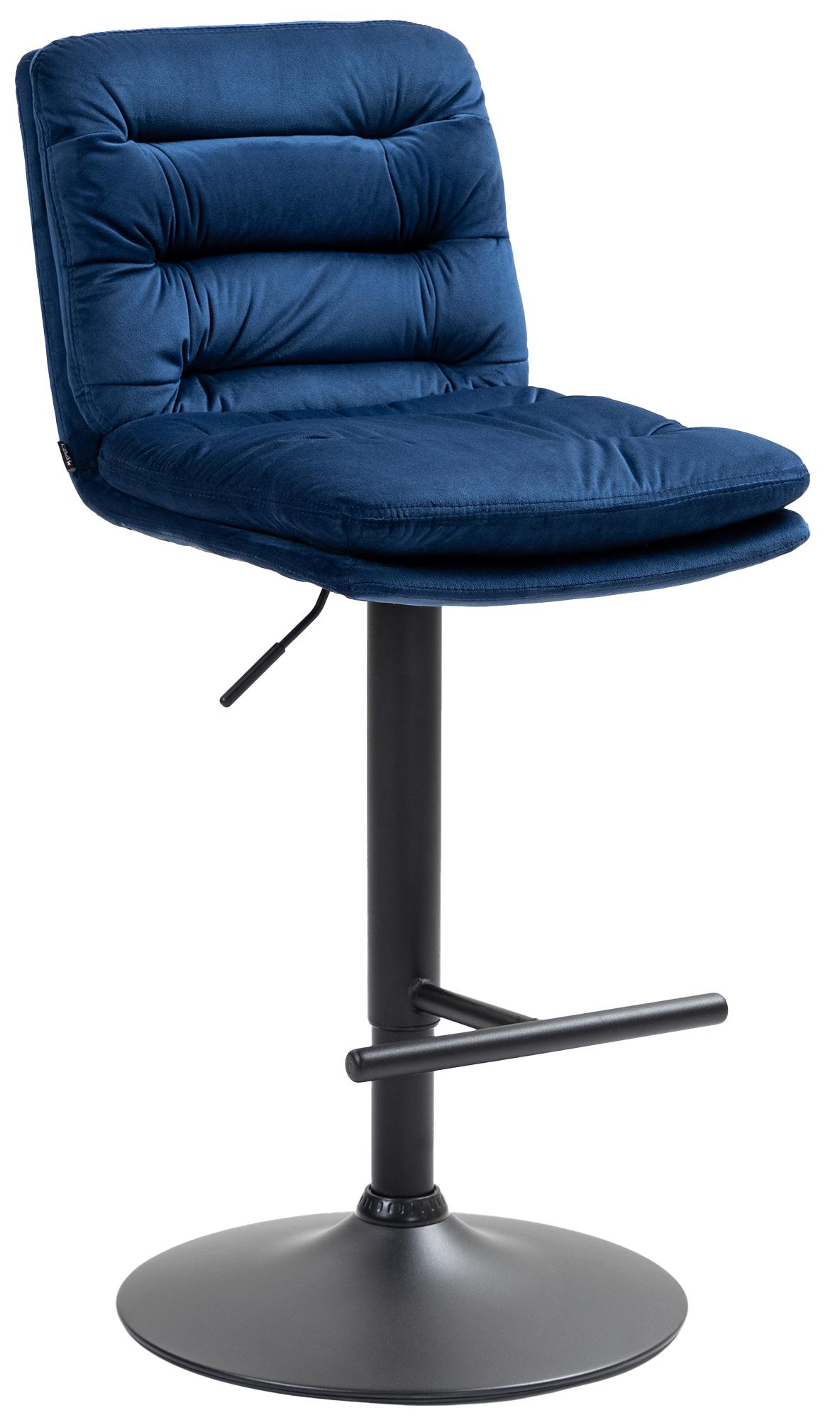 Barhocker Damar Samt schwarz – Ansicht 8