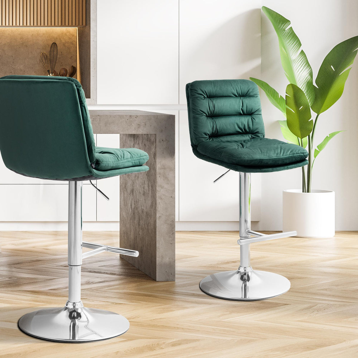 Barhocker Damar Samt chrom – Ansicht 17