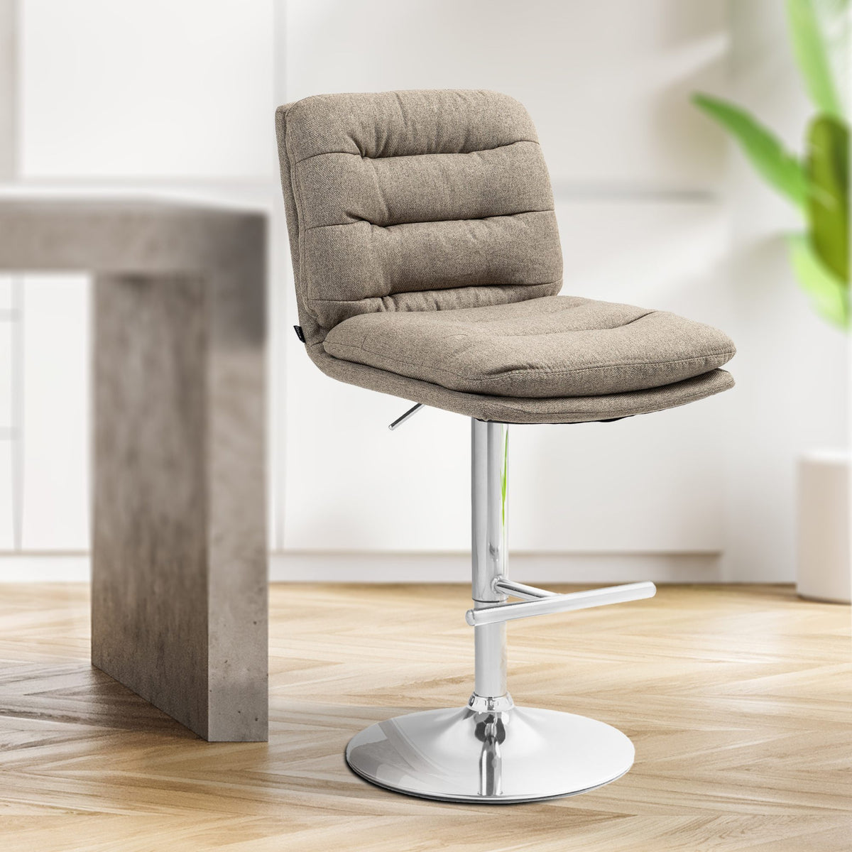 Barhocker Damar Stoff chrom – Ansicht 14
