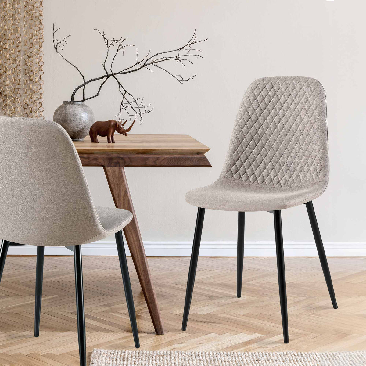4er Set Stühle Giverny Stoff – Ansicht 10