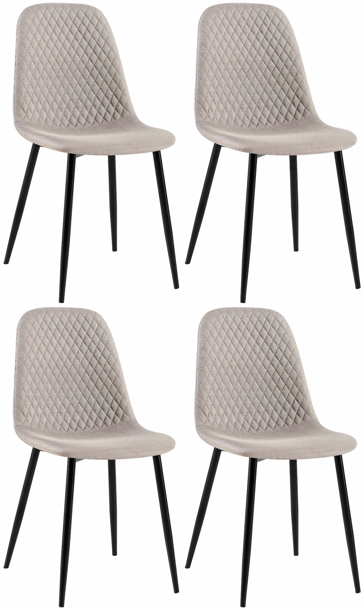 4er Set Stühle Giverny Stoff – Ansicht 8