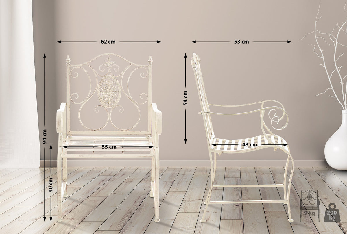 2er Set Gartenstühle Punjab – Ansicht 16